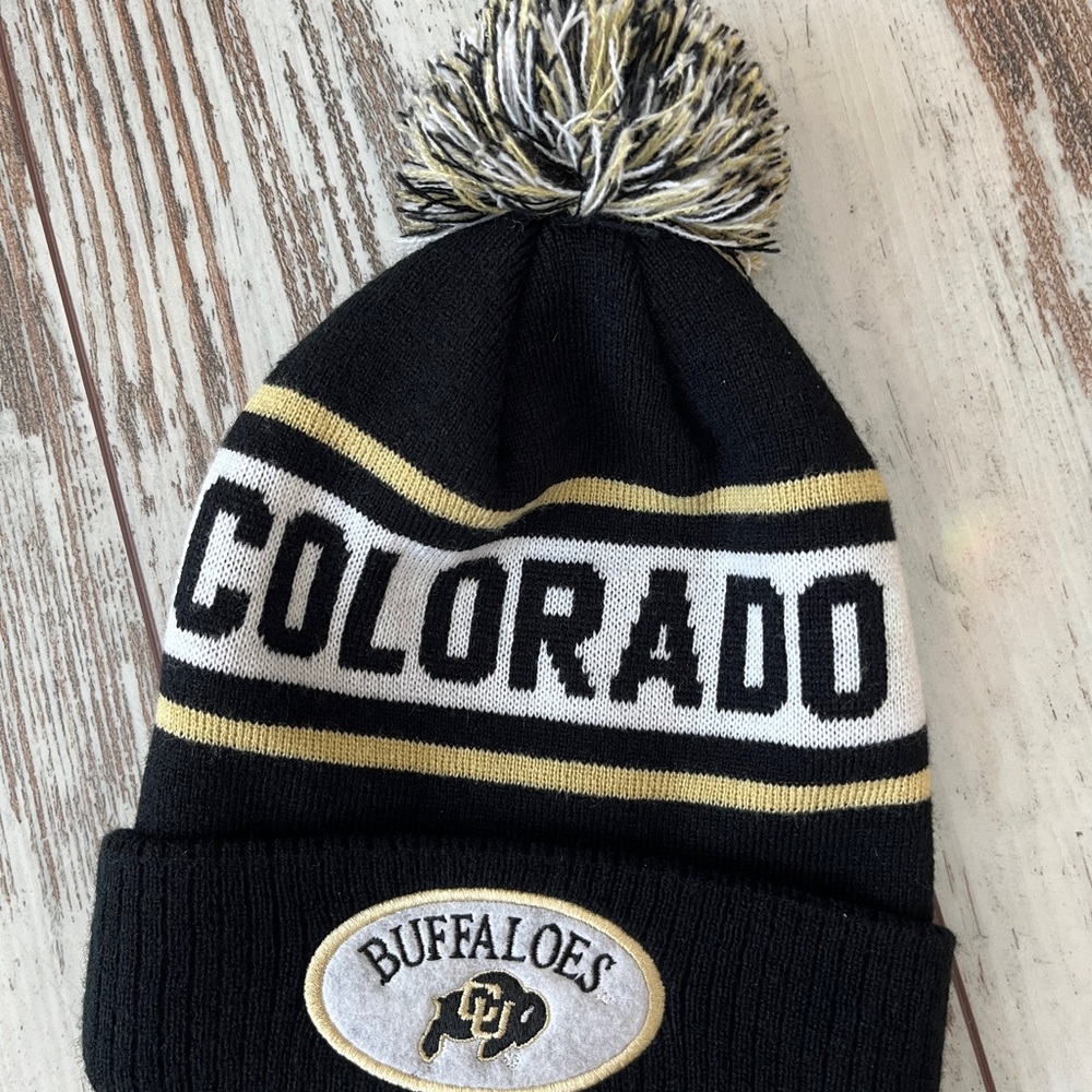 University of Colorado Buffaloes Cuffed Pom Beanie - Picture 8 of 12